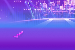 618年终大促大气灯光紫色背景