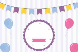 生日宴生日快乐PSD分层