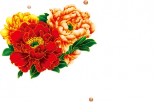 高清摄影节日花朵素描设计