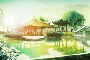 西湖banner背景