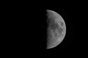 月亮 满月 黑白 行星 深色 4k壁纸 3840x2160