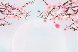 粉色浪漫情人节背景素材