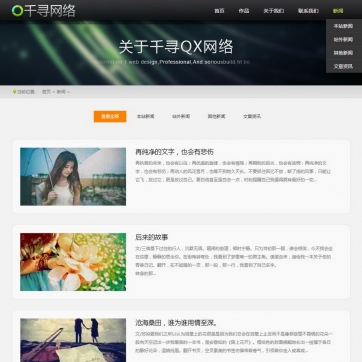 第三版高端科技网站模板，适用于网络公司/个人工作室/企业，帝国CMS打造