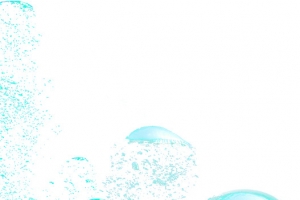 透明气泡水泡白色羽毛