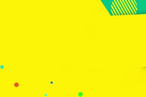 黄绿色简约扁平几何banner背景