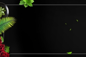 创意面食文艺质感黑色banner