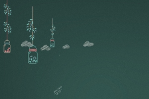 粉笔画黑板培训班banner背景
