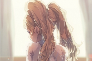 日式动漫背影女孩