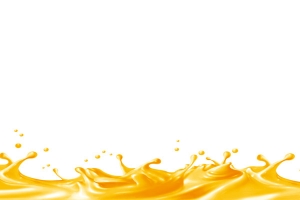 创意合成橙汁飞洒出来