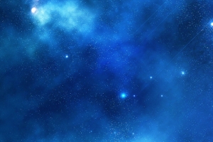 蓝色神秘星空海报背景