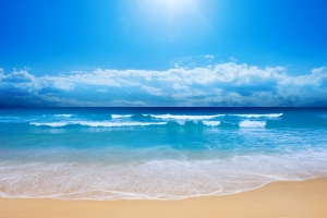 大海天空沙滩
