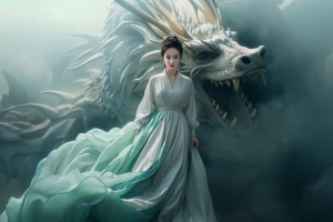 刘亦菲 小龙女 龙 唯美 平板壁纸