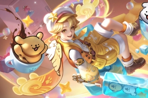 桑启-线条小狗 王者荣耀4K高清游戏壁纸