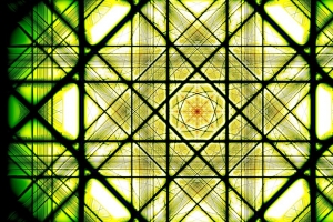 分形 线条 图案 抽象 绿色 4k壁纸 3840x2160
