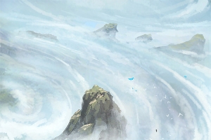 手绘山水网游场景