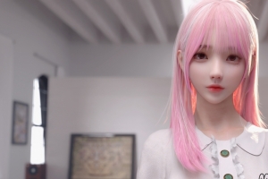 麻匪 粉色头发个性女孩 女仆3440x1440带鱼屏壁纸
