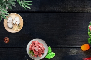 复古简约生鲜主题banner