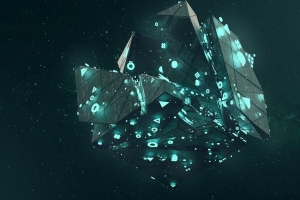 形状 霓虹灯 形状 符号 发光 多面体 3d 4k壁纸 3840x2160