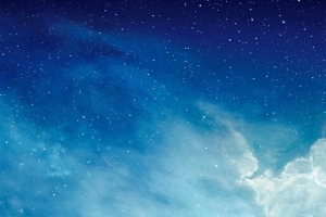 梦幻蓝天白云星光