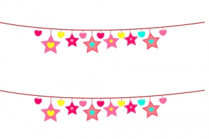 各种情人节的花环