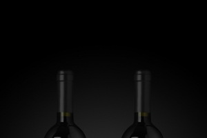 品质生活红酒酒瓶包装黑色质感海报背景素材