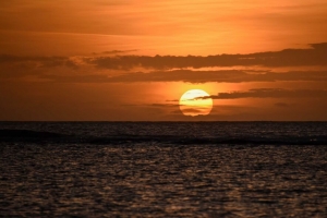 海洋 地平线 日落 自然 4k壁纸 3840x2160