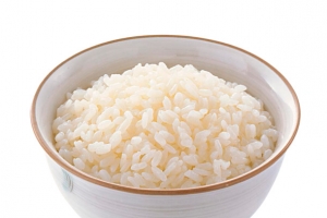 一大碗白色蒸米饭
