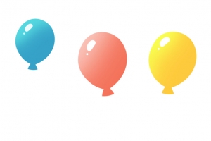 节日气球手绘卡通高清PNG透明图片设计素材免费下载