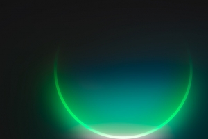 暗色霓虹绿色渐变圆形车机壁纸 4K高清3840x2160免费下载