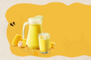 热饮简约黄色banner