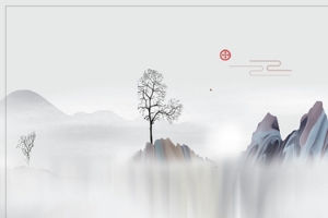 水墨中国风房地产banner背景