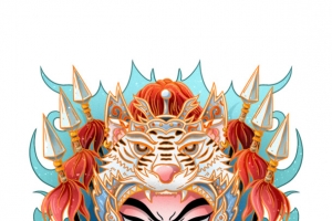 生肖虎 虎年元旦 虎贺新春 赵云虎头