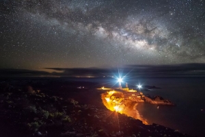星空 la palma 西班牙 夜晚 照明 4k壁纸 3840x2160