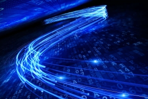 动感的蓝色光束背景