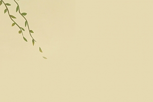 黄色淡雅水墨荷花惊蛰背景素材