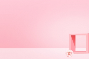 淘宝美妆上新大促简约粉色banner