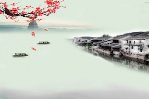 水墨江南背景