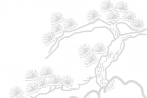 海报山水，线稿山