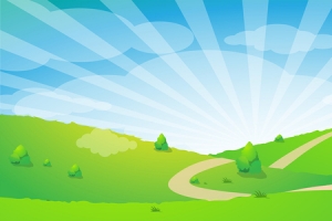 绿色春季踏青季海报banner