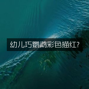 幼儿巧学鹦鹉彩色描红本