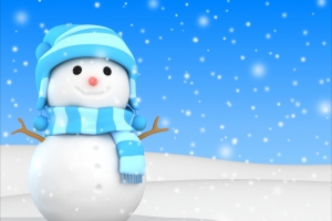 雪人,雪,雪花,冬天,圣诞节新年4k高清壁纸