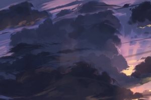 手绘插画星空无垠