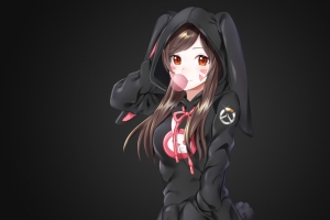 overwatch 守望先锋 可爱女孩 Dva4k壁纸