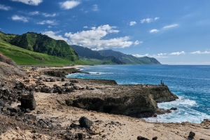 海岸 大海 丘陵 风景 自然 4k壁纸 3840x2160