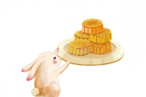 中秋玉免月饼团圆