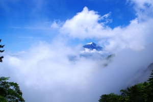 山 峰 云 高度 风景 4k壁纸 3840x2160