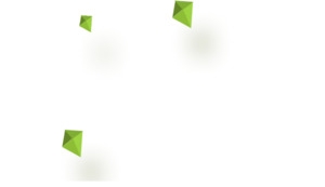 绿色几何立体透明