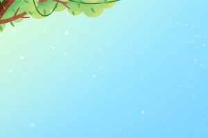 夏天钓鱼手绘背景图