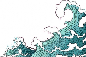 国潮浪花元素