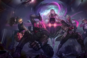 英雄联盟lol灵能特工 慎 易大师 蔚 娑娜4k游戏壁纸